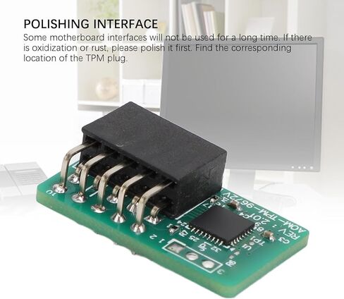 وحدة TPM 2.0 عمودية 10Pin SPI Ted وحدة أمان التشفير لمنصة SuperMicro AOM TPM 9672V اللوحة الأم PCB الأخضر in Saudi Arabia