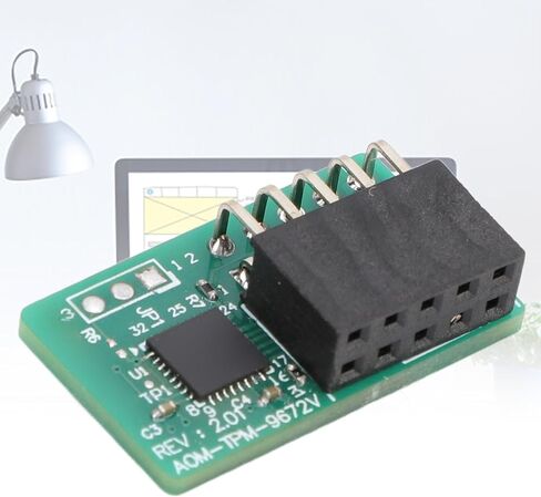 وحدة TPM 2.0 عمودية 10Pin SPI Ted وحدة أمان التشفير لمنصة SuperMicro AOM TPM 9672V اللوحة الأم PCB الأخضر in Saudi Arabia