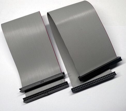 4 قطع 2.0 FC IDC GPIO Ribbon كابل مسطح أنثى إلى أنثى نوعين من التوصيل (نفس الاتجاه * 2 ومختلف * 2) (50P (20 سم)) in Saudi Arabia