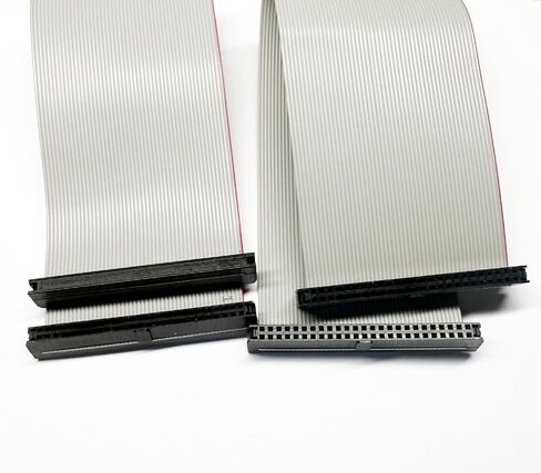 4 قطع 2.0 FC IDC GPIO Ribbon كابل مسطح أنثى إلى أنثى نوعين من التوصيل (نفس الاتجاه * 2 ومختلف * 2) (50P (20 سم)) in Saudi Arabia