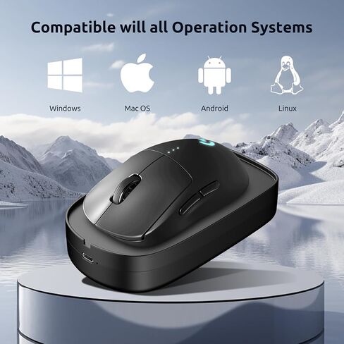 Mouse Jiggler، نحيف للغاية، 20 ديسيبل هادئ وبدون ضوضاء، محرك ماوس غير قابل للاكتشاف يحاكي الحركة الواقعية، هزاز بدون سائق للحفاظ على جهاز الكمبيوتر نشطًا وآمنًا in Kuwait