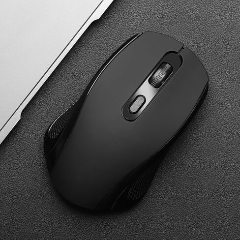 ماوس USB لاسلكي 2.4 جيجا بايت، تصميم مريح، عملية اتصال مستقرة، زمن وصول منخفض، التوصيل والتشغيل، ماوس ألعاب لاسلكي محمول، مناسب لأجهزة الكمبيوتر المحمولة وأجهزة الكمبيوتر المكتبية in Saudi Arabia