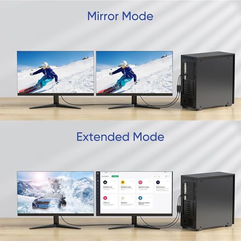 4K Display Port to HDMI Adapter 5-Pack, Uni-Directional DisplayPort (DP) to HDMI Adapter Male to Female Converter Compatible with Laptop/Computer/AMD/NVIDIA, Monitor/HDTV/Projector in Saudi Arabia