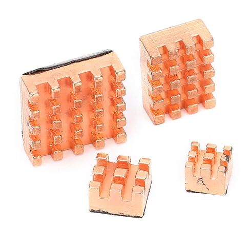 Pure Copper Heatsink for 4B 1G 2G 4G, 4Pcs Heat Sinks Improve Cooling Performance, Easy to Install, Professional Design for Better Heat Dissipation in Saudi Arabia