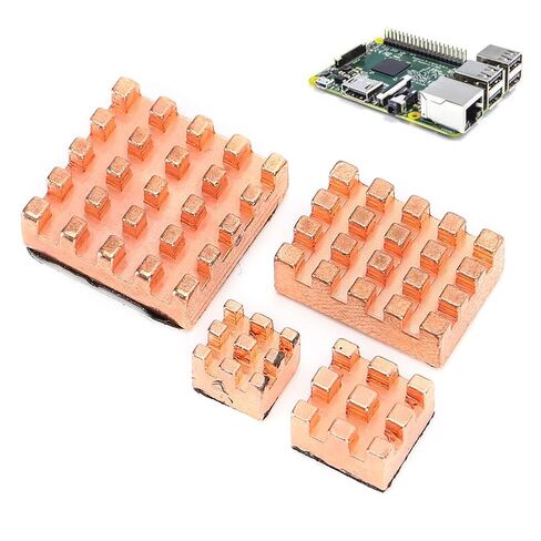 Pure Copper Heatsink for 4B 1G 2G 4G, 4Pcs Heat Sinks Improve Cooling Performance, Easy to Install, Professional Design for Better Heat Dissipation in Saudi Arabia
