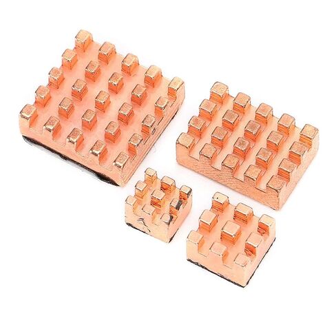Pure Copper Heatsink for 4B 1G 2G 4G, 4Pcs Heat Sinks Improve Cooling Performance, Easy to Install, Professional Design for Better Heat Dissipation in Saudi Arabia