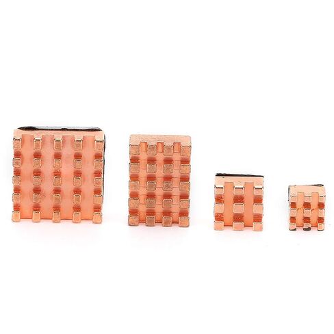 Pure Copper Heatsink for 4B 1G 2G 4G, 4Pcs Heat Sinks Improve Cooling Performance, Easy to Install, Professional Design for Better Heat Dissipation in Saudi Arabia