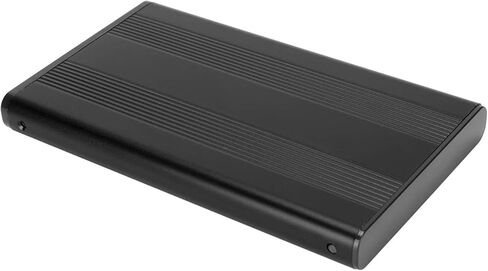 غلاف من سبائك الألومنيوم USB3.0 حافظة HDD خارجية بمعدل نقل 5 جيجابت في الثانية صندوق قرص صلب 2.5 بوصة لمستخدمي Vista OS X (أسود) in Kuwait