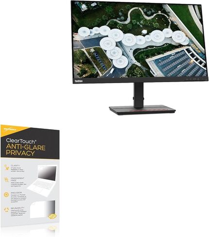 واقي شاشة BoxWave متوافق مع Lenovo ThinkVision S24e-20 - ClearTouch مضاد للتوهج للخصوصية (عبوتان)، واقي شاشة للخصوصية طبقة مرنة مضادة للتوهج in Kuwait