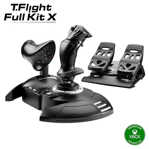 Thrustmaster T.Flight Full Kit X: Complete Kit for Flight Simulation, Joystick and Detachable Throttle, Rudder Pedals with Slide Rails, Compatible with Xbox Series X|S, Xbox One and PC (Xbox One) in Saudi Arabia