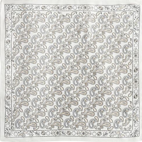 Vanlinker Paisley Satin Head Dickf for Women Men Mensiale Comple-Cilk Hair Diving Vintage Bandana Barge Square Square Square 27.5 " in Saudi Arabia
