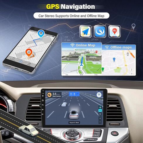 4+64G 9 بوصة راديو السيارة ستيريو لنيسان مورانو Z51 2008-2014 w/GPS 2013 2012 2011 2010 2009 w/carplay w/Android Auto Double Din Car Audio Receiver w/WiFi Bluetooth Backup Camera Mic in Kuwait