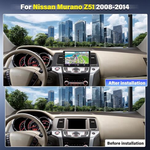 4+64G 9 بوصة راديو السيارة ستيريو لنيسان مورانو Z51 2008-2014 w/GPS 2013 2012 2011 2010 2009 w/carplay w/Android Auto Double Din Car Audio Receiver w/WiFi Bluetooth Backup Camera Mic in Kuwait
