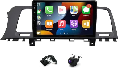 4+64G 9 بوصة راديو السيارة ستيريو لنيسان مورانو Z51 2008-2014 w/GPS 2013 2012 2011 2010 2009 w/carplay w/Android Auto Double Din Car Audio Receiver w/WiFi Bluetooth Backup Camera Mic in Kuwait