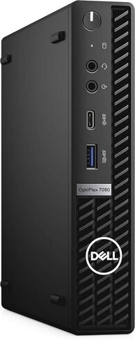 Dell OptiPlex 7080 Micro Desktop Computer PC, 10th Gen Intel Core i5-10500T, 16GB DDR4 RAM 512GB SSD, Keyboard & Mouse, 2 DisplayPort, Type-C, Windows 11 Pro (Renewed) in Kuwait