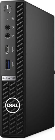 Dell OptiPlex 7080 Micro Desktop Computer PC, 10th Gen Intel Core i5-10500T, 16GB DDR4 RAM 512GB SSD, Keyboard & Mouse, 2 DisplayPort, Type-C, Windows 11 Pro (Renewed) in Kuwait