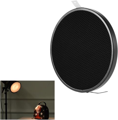 Grid 30 Degree for 7" Standard Lamp Shade, Excellent Shadow Effect for Photography, Aluminum Material, 16.8cm Diameter, ArtWeddingPortrait Studio Accessories in Saudi Arabia
