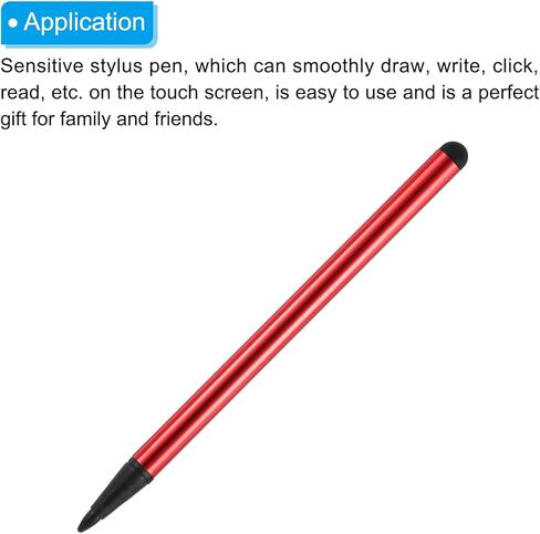 6pcs 2 in 1 Phone Touch Screen Pen Resistive Stylus Pen Aluminum Alloy with Resistance Capacitive Tips Universal in Saudi Arabia