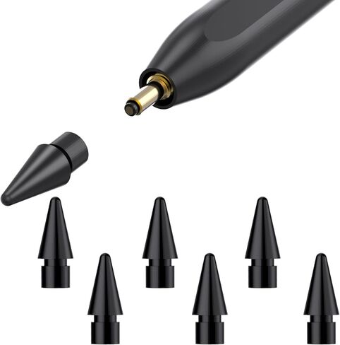 6 قطع من نصائح قلم iPad Stylus لقلم DEGGE iPad فقط: B0D14W9TYJ (أسود) in Kuwait