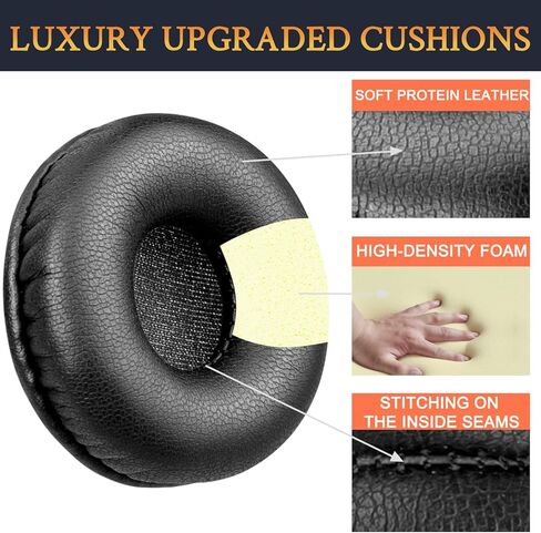 طقم استبدال 3 في 1 من SOULWIT لسماعات BlueParrott B150/B250/B250XT/B250-XT Plus/B250-XTS، وسائد وسادة الأذن + غطاء إسفنجي + رغوة مرشح بوب للميكروفون - أسود in Saudi Arabia