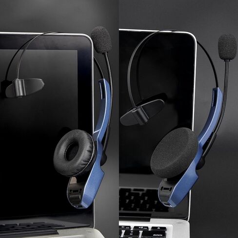 SOULWIT 3 in 1 Replacement Kit for BlueParrott B150/B250/B250XT/B250-XT Plus/B250-XTS Headsets, Ear Pad Cushions + Sponge Cover + Mic Pop Filter Foam - Black in Saudi Arabia