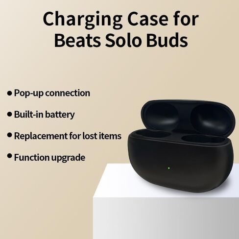 حافظة شحن بديلة متوافقة مع Beats Solo Buds، حافظة شاحن محمولة مع بطارية مدمجة 660 مللي أمبير في الساعة (لا تشمل سماعة الأذن) in Kuwait