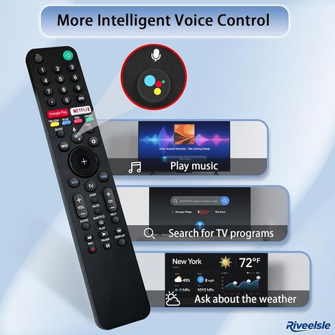 ترقية RMF-TX500U لاستبدال جهاز التحكم عن بعد لتلفزيون Sony، لجهاز التحكم الصوتي لتلفزيون Sony 2019-2025، سلسلة Bravia XBR/KD/XR الذكية، أكثر استقرارًا ومتانة، وسهل الاقتران in Kuwait