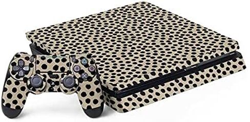 ملصق Skinit المخصص للألعاب متوافق مع PS4 Slim Bundle - تصميم طباعة البقرة الوردية in Kuwait