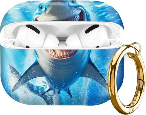 متوافق مع حافظة AirPod Pro الجيل الثاني/الأول (2023/2022/2019)، غطاء واقٍ مقاوم للصدمات مع سلسلة مفاتيح للنساء، حافظة شحن لطيفة لجهاز Airpod Pro 2/1 (غزال العلم الأمريكي المموه) in Saudi Arabia