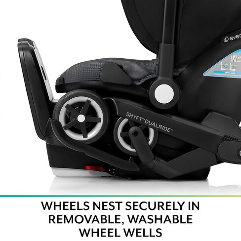 Evenflo Shyft DualRide Infant Car Seat and Stroller Combo with Carryall Storage (Sylva Pink) in Saudi Arabia