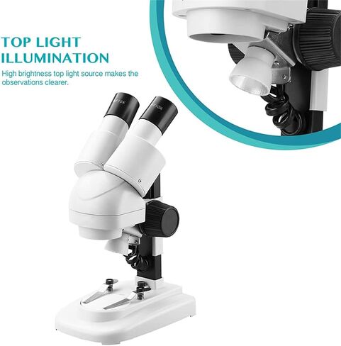 2 0X / 40x Stereo Microscope 45 ° Tiltted Eyepieces with Eyecup Top LED Vision PCB Saler Mobile Repair Tool in Saudi Arabia