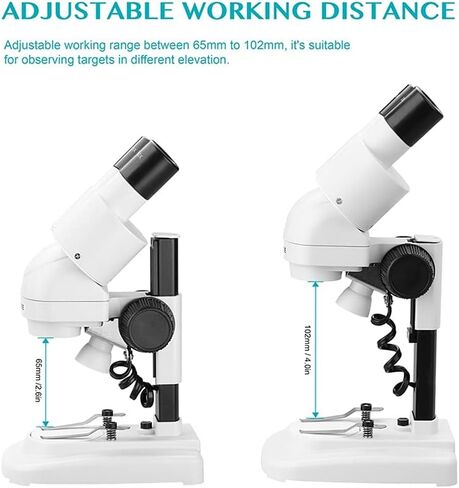 2 0X / 40x Stereo Microscope 45 ° Tiltted Eyepieces with Eyecup Top LED Vision PCB Saler Mobile Repair Tool in Saudi Arabia