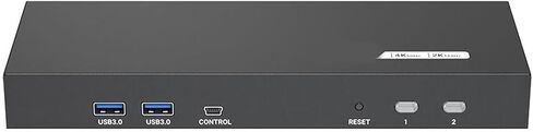 شاشتان HDTV KVM Switcher لجهازي كمبيوتر مع مفاتيح التشغيل السريع 4K 60 هرتز USB3.0 وإخراج الصوت in Kuwait