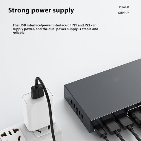 شاشتان HDTV KVM Switcher لجهازي كمبيوتر مع مفاتيح التشغيل السريع 4K 60 هرتز USB3.0 وإخراج الصوت in Kuwait