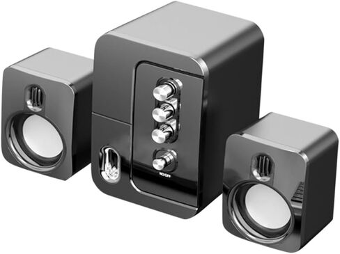 مكبرات صوت للكمبيوتر المحمول من Gadpiparty USB، مكبر صوت محمول لسطح المكتب مع صوت محيطي ثلاثي الأبعاد وباس عميق للاستخدام في المنزل والمكتب in Kuwait