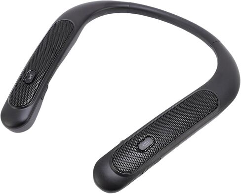 Neckband Speaker, Wireless 3D Stereo Sound with Built in Mic and 12H Playtime, Lightweight Ergonomic Design for Game TV Music Phone Calls in Saudi Arabia