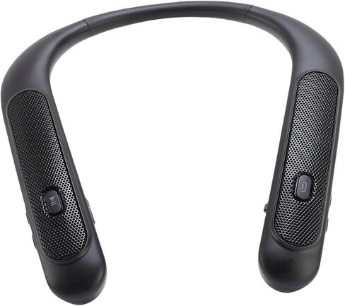 Neckband Speaker, Wireless 3D Stereo Sound with Built in Mic and 12H Playtime, Lightweight Ergonomic Design for Game TV Music Phone Calls in Saudi Arabia