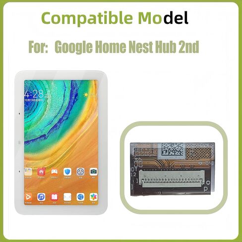 شاشة LCD [مع وظيفة بصمة الإصبع] متوافقة مع Google Home Nest Hub 2nd [7.0 بوصة] شاشة LCD تعمل باللمس مع مجموعة أدوات إصلاح in Saudi Arabia