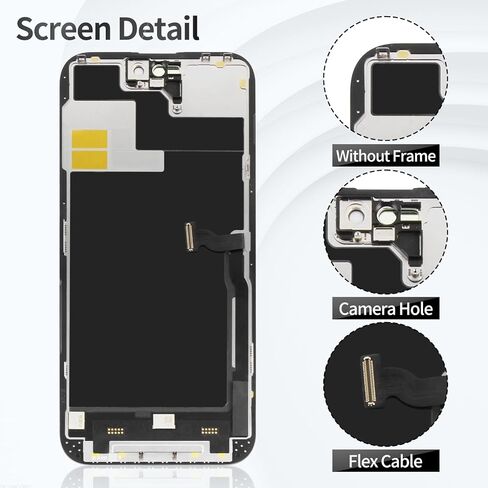 مجموعة استبدال شاشة TFT لهاتف iPhone 14 Pro Max لهاتف iPhone 14 Pro Max LCD محول رقمي لشاشة iPhone 14 Pro Max A2651 مجموعة شاشة تعمل باللمس A2894 A2893 A2895 أسود in Saudi Arabia