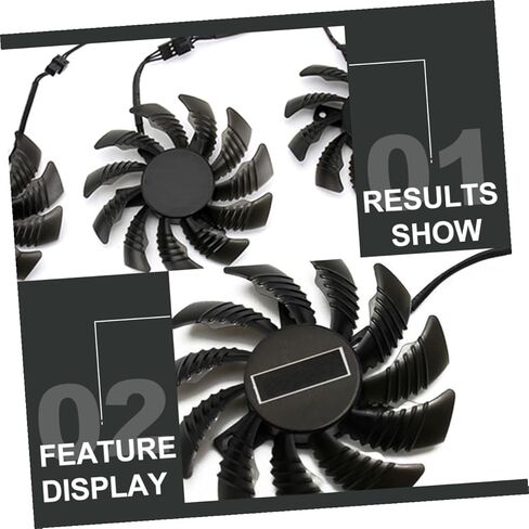 TEHAUX Replacement 75mm Gpu Air Cooler Fan Pld08010s12h for Graphics Card Cooling, Video Card Cooler Compatible with Gaming PC Internal Components in Saudi Arabia