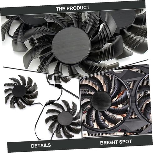 TEHAUX Replacement 75mm Gpu Air Cooler Fan Pld08010s12h for Graphics Card Cooling, Video Card Cooler Compatible with Gaming PC Internal Components in Saudi Arabia