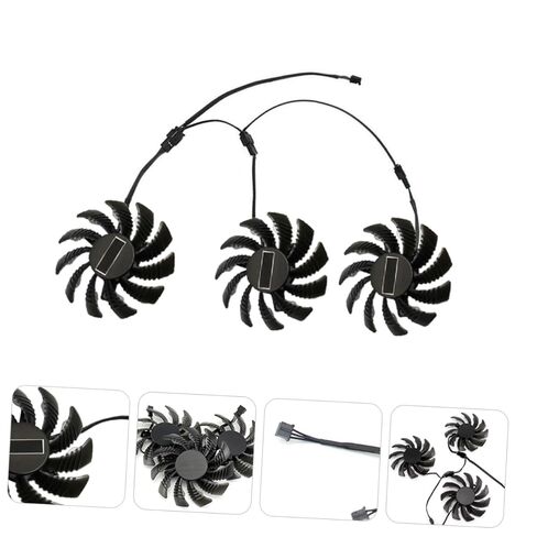TEHAUX Replacement 75mm Gpu Air Cooler Fan Pld08010s12h for Graphics Card Cooling, Video Card Cooler Compatible with Gaming PC Internal Components in Saudi Arabia