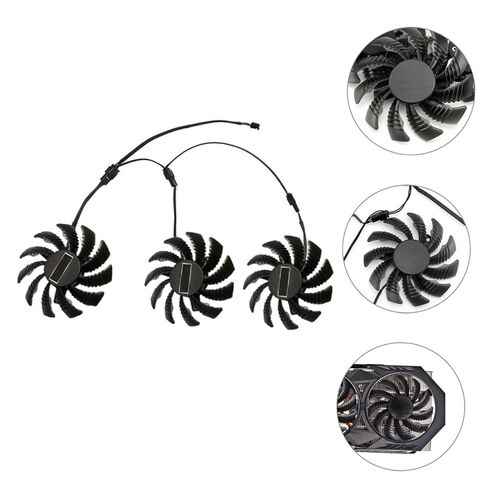 TEHAUX Replacement 75mm Gpu Air Cooler Fan Pld08010s12h for Graphics Card Cooling, Video Card Cooler Compatible with Gaming PC Internal Components in Saudi Arabia