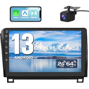 ترقية ستيريو راديو السيارة لسيارة Toyota Tundra 2007-2013، Sequoia 2008-2018 Android 13 2GB+64GB استبدال شاشة لمس 10 بوصة مع CarPlay Android Auto MirrorLink/GPS/FMAM/BackCamera/29 واجهة مستخدم in Kuwait