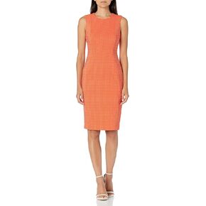 فستان كالفن كلاين سكوبا النسائي بدون أكمام الأميرة خياطة الغرزة in Kuwait