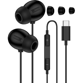 Samsung Earbuds Wired USB C Headphones for Samsung Galaxy A56 A16 A17 A36 A26 S25 Ultra Plus S24 FE S23 Ultra Z Fold 7/6, Type C in-Ear Earphones Wired USB-C Ear Buds Earphones for Apple iPhone 17/16 in Kuwait