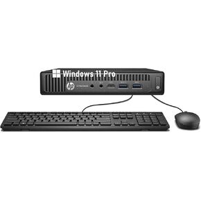 HP EliteDesk 800 G2 Mini Desktop PC, Quad-Core i5-6500 3.2GHz, 16GB RAM, 256GB SSD, Keyboard and Mouse, WiFi, BT, DisplayPort, Windows 11 Pro (Renewed) in Kuwait