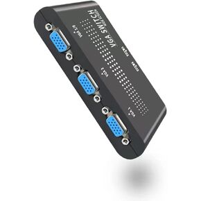 صندوق تبديل VGA، محول مشاركة شاشة VGA SVGA بمنفذين 2 في 1 مخرج أو 1 في 2 محول لشاشة تلفزيون الكمبيوتر in Kuwait
