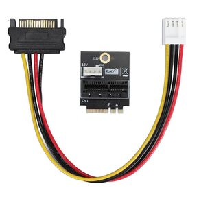 محول Ciciglow M.2 NGFF Key A A E إلى PCIE 1X، يدعم بطاقات 2230 Type Key AE/A+ PCIE Bus M.2 فقط، محول 4pin 5V/12V in Kuwait