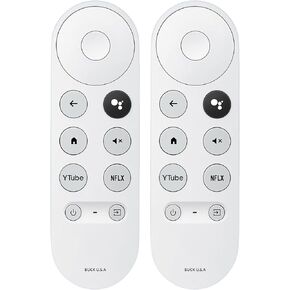 Replacement Google Chromecast Remote for Google TV 4K/HD & Google TV Streamer 4K (Snow Only) – Voice Control & Easy Setup – Compatible with G9N9N, GA01919-US, GA01920-US, GA01409-US, GA01920-US in Saudi Arabia